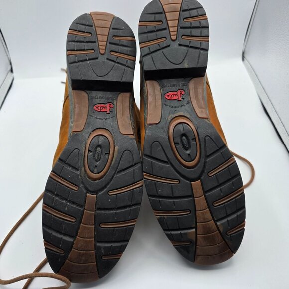 Justin Mens Size 9 D Brown Work Boots Waterproof Outdoors Casual Walking - Picture 8 of 13